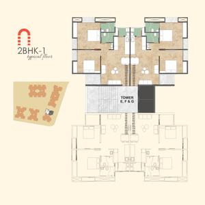 Project Image of 749.0 - 875.0 Sq.ft 2 BHK Apartment for buy in Rudra Heights