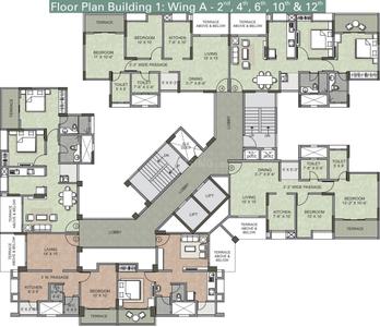 Project Image of 716.0 - 718.0 Sq.ft 2 BHK Apartment for buy in Kalpataru Serenity