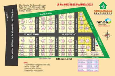 Srikaraaya SVS Enclave Layout Plan 1