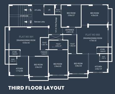 Project Image of 630.44 - 722.47 Sq.ft 2 BHK Apartment for buy in Shelza Copper Plaza