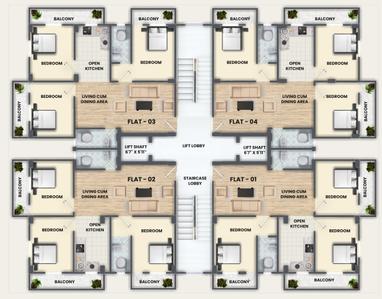 Project Image of 0.0 - 872.95 Sq.ft 3 BHK Apartment for buy in Quick Bmg Arcade