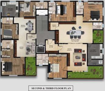 Swathi Prashanthi Apartments Cluster Plan 1