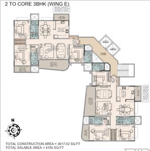 Project Image of 0.0 - 1299.63 Sq.ft 3 BHK Apartment for buy in Nyati Defence Enclave II
