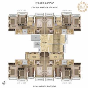 Project Image of 536.0 - 773.0 Sq.ft 2 BHK Apartment for buy in JK Iris A B And K Phase III