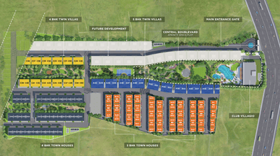 Project Image of 2122.64 - 2635.22 Sq.ft 5 BHK Row House for buy in Supreme Villagio II