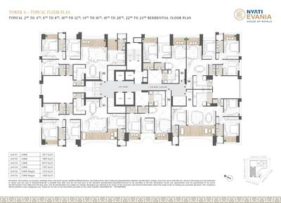 Project Image of 781.89 - 1611.03 Sq.ft 2 BHK Apartment for buy in Nyati Evania