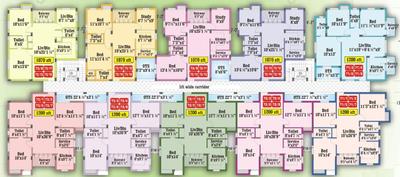 Project Image of 1070.0 - 1200.0 Sq.ft 2 BHK Apartment for buy in Green Millennium Central
