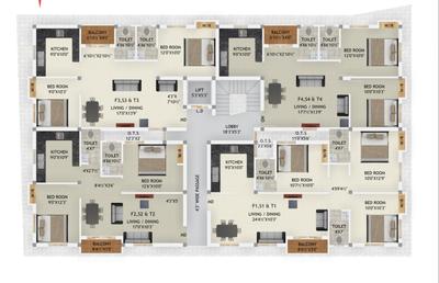 Project Image of 950.0 - 1186.0 Sq.ft 2 BHK Apartment for buy in Sai Keerthi Flats