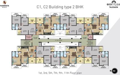 Project Image of 351.0 - 495.0 Sq.ft 1 BHK Apartment for buy in Namrata Ecocity 2