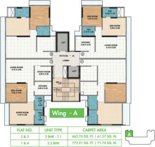 Project Image of 663.0 - 985.0 Sq.ft 2 BHK Apartment for buy in Ahuja Hive O2