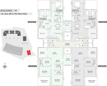 Project Image of 804.0 - 922.0 Sq.ft 2 BHK Apartment for buy in Altrack Ziggurat Apartments