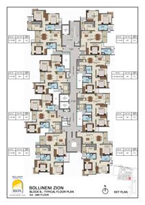 Project Image of 1555.0 - 1650.0 Sq.ft 3 BHK Apartment for buy in BSCPL Bollineni Zion