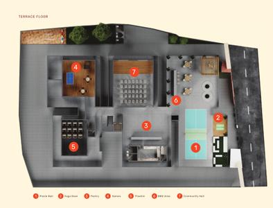 Project Image of 1736.44 - 1959.28 Sq.ft 3 BHK Apartment for buy in Vakaman Amber