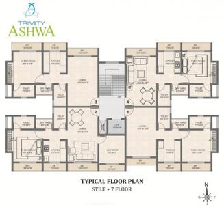 Project Image of 501.0 - 616.0 Sq.ft 1 BHK Apartment for buy in Trimity Ashwa