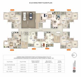 Project Image of 458.0 - 650.0 Sq.ft 1 BHK Apartment for buy in Meander