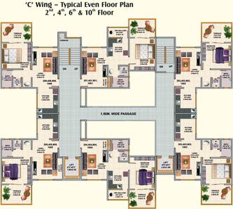 Project Image of 358.0 - 632.0 Sq.ft 1 BHK Apartment for buy in Saakshi Parvatara Phase 1