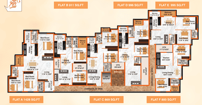 Project Image of 800.0 - 1428.0 Sq.ft 2 BHK Apartment for buy in Navarathna Saroja Residency