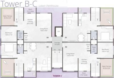 Project Image of 1175.0 - 1982.0 Sq.ft 2 BHK Apartment for buy in Unity Infra Platina