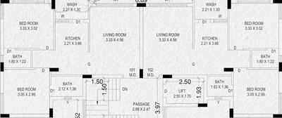 Project Image of 340.46 - 538.63 Sq.ft 1 BHK Apartment for buy in Akshar City