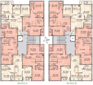 Project Image of 770 Sq.ft 2 BHK Apartment / Flat for sale in New Town for Rs. 4500000