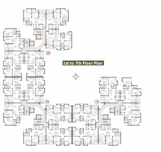 Project Image of 384.0 - 964.0 Sq.ft 1 BHK Apartment for buy in Fire Daffodil Highs Apartments