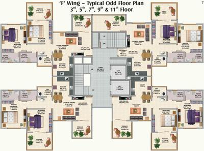 Project Image of 358.0 - 632.0 Sq.ft 1 BHK Apartment for buy in Saakshi Parvatara Phase 1