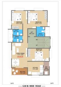 Venkatesh Gulmohar Gulmohar Cluster Plan from 1st to 5th Floor 1