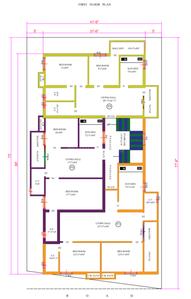 Maha Flats Flats Pallavaram Cluster Plan for 1st Floor 1
