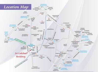 S Square Sri Lakshmi Residency Location Plan 1