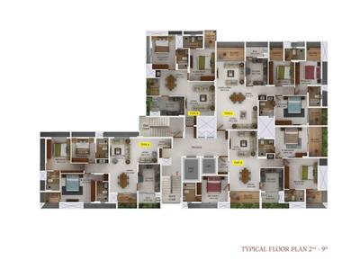 Project Image of 1140.0 - 1747.0 Sq.ft 2 BHK Apartment for buy in Downtown By Varma