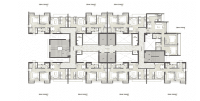 Project Image of 615.0 - 957.0 Sq.ft 2 BHK Apartment for buy in Kalpataru Sector 5 Wing C