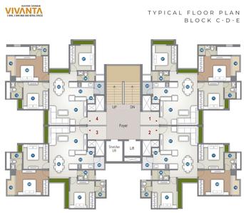 Project Image of 1550.0 - 1745.0 Sq.ft 3 BHK Apartment for buy in Kaveri Soham Vivanta