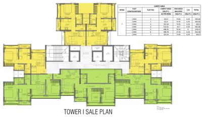 Project Image of 379.39 - 713.83 Sq.ft 1 BHK Apartment for buy in JSB Nakshatra Veda Wing H And I