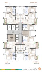 Project Image of 1141.0 - 1525.0 Sq.ft 2 BHK Apartment for buy in Shreeji Insperia