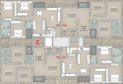 Project Image of 677.18 - 1183.28 Sq.ft 3 BHK Apartment for buy in Seasons Prime