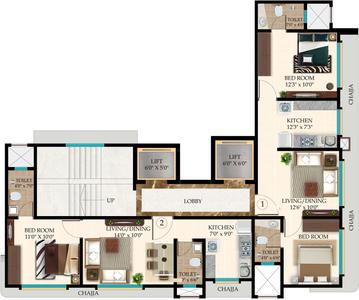 Project Image of 404.0 - 500.0 Sq.ft 1 BHK Apartment for buy in Parshvanath Arpan CHSL