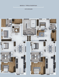 Project Image of 0.0 - 1800.0 Sq.ft 3 BHK Apartment for buy in Bluemoon Sea Breeze