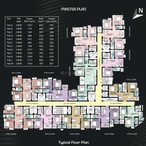Project Image of 688.0 - 1111.0 Sq.ft 2 BHK Apartment for buy in Shrachi Pearl