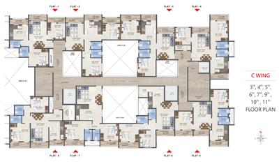 Project Image of 0.0 - 901.0 Sq.ft 2 BHK Apartment for buy in Mangalmurti Residency