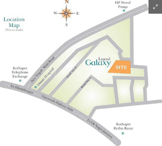 Project Image of 1465 Sq.ft 3 BHK Apartment / Flat for sale in Kothapet for Rs. 9522500