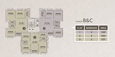 Project Image of 800.0 - 1360.0 Sq.ft 2 BHK Apartment for buy in Tirupati Paradise