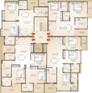 Project Image of 950.0 - 1560.0 Sq.ft 2 BHK Apartment for buy in Balaji Narayan Dham Residency