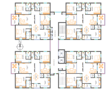 Project Image of 1560.0 - 2240.0 Sq.ft 3 BHK Apartment for buy in NCC Cyber Urbania