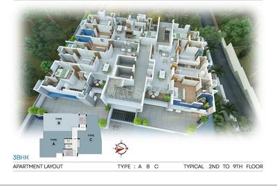 Project Image of 1541.0 - 1845.0 Sq.ft 3 BHK Apartment for buy in Oceanus Irish Gold