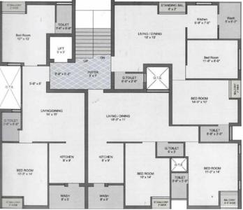 Project Image of 517.1 - 593.2 Sq.ft 2 BHK Apartment for buy in Park Land Ocean Enclave