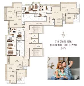 Project Image of 1050 Sq.ft 2 BHK Apartment / Flat for sale in Kharghar for Rs. 12000000