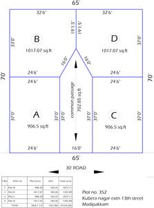 MGP Kuberan Nagar Layout Plan 1