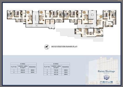 Project Image of 427.0 - 463.0 Sq.ft 1 BHK Apartment for buy in Nexus Ratan Heritage