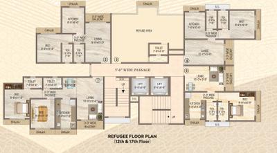 Project Image of 301.17 - 889.53 Sq.ft 1 RK Apartment for buy in Kothari K D Hermitage Building No 1