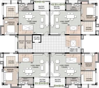 Project Image of 2124 Sq.ft 4 BHK Apartment / Flat for sale in Vedic Village for Rs. 9000000